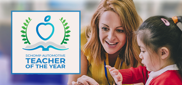 Schomp Automotive Teacher of the Year | Educator with Child